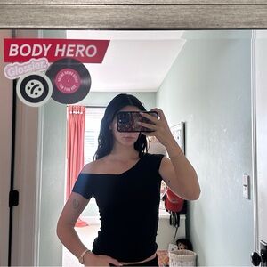 Urban Outfitters Black Off-Shoulder Top